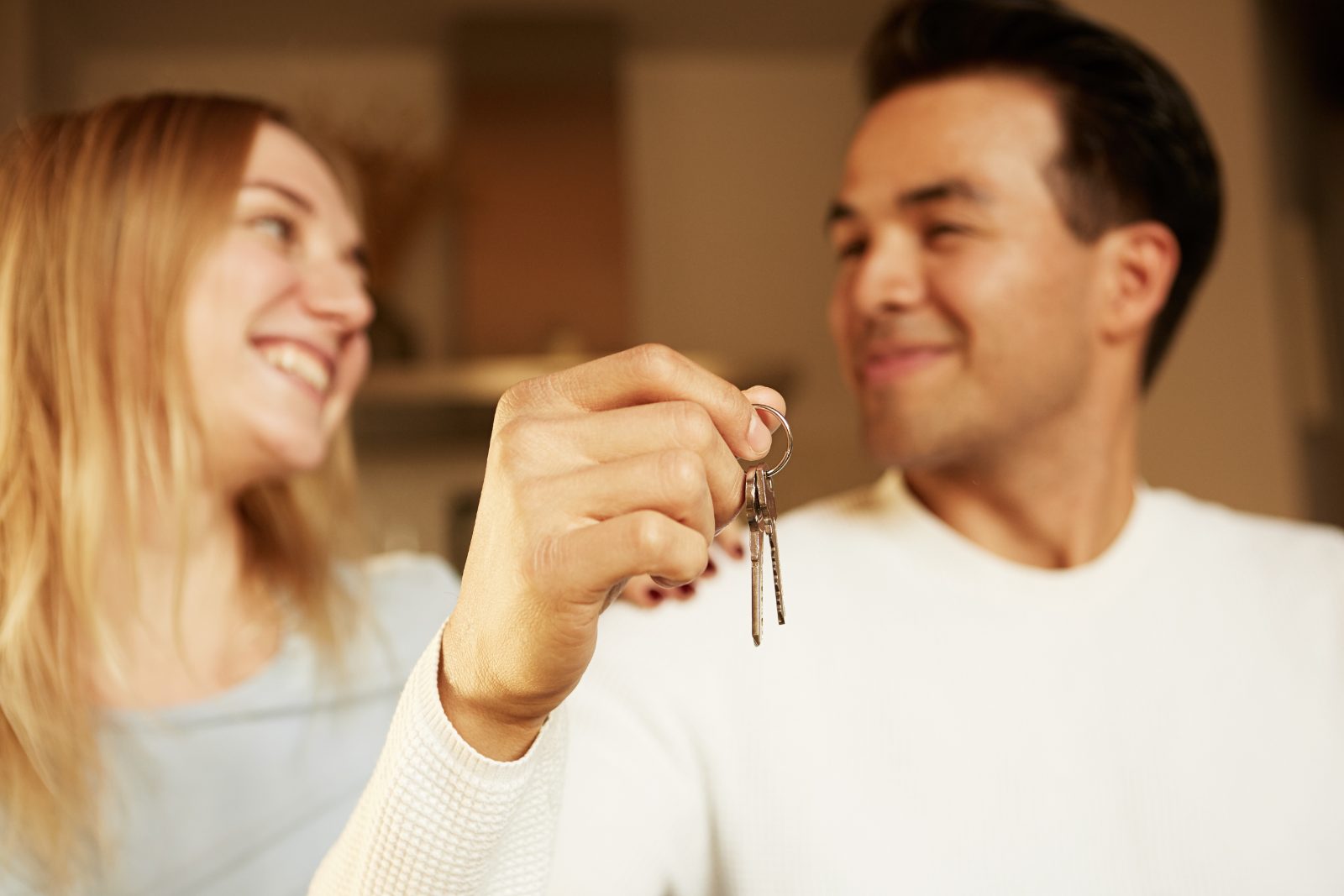 Keys in hand
