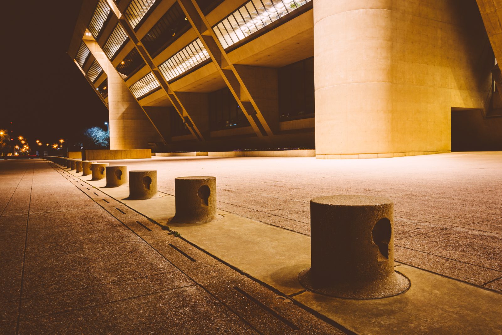 Dallas City Hall at night
